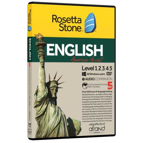 خودآموز زبان انگلیسی Rosetta Stone English US نسخه کامل