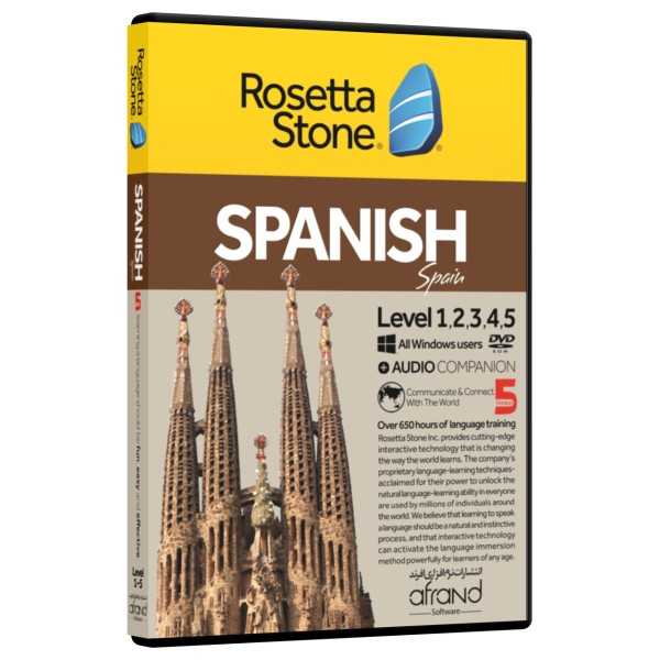 خودآموز زبان اسپانیایی Rosetta Stone Spanish (Spain) نسخه کامل